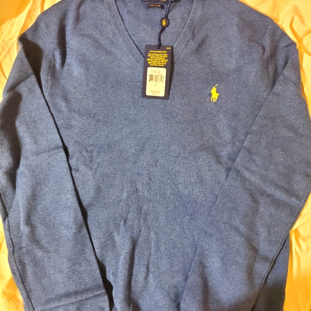 Brand New Men's Polo V-neck Sweater